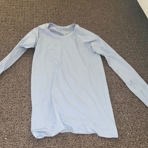 light blue (blue linen) long sleeve swiftly tech 2.0 lululemon shirt (worn once)